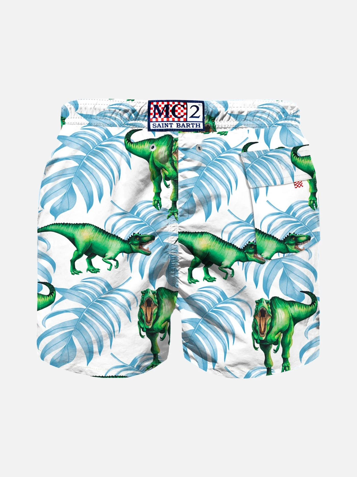 Boy Swim Shorts With T-rex Print 4 Boy Swim Shorts With T-rex Print - Image 2
