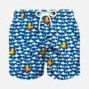 Boy Swim Shorts With Duckies And Sharks Print