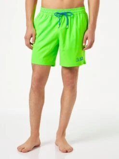 MC2 Saint Barth Man Fluo Green Comfort Swim Shorts -The Bikini Collective fluo green swimshorts 1 5b5c00c0 1e54 48ec 8093 1ddea984468e