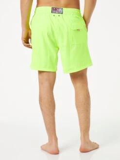 MC2 Saint Barth Man Fluo Yellow Comfort Swim Shorts -The Bikini Collective fluo yellow comfort swimshorts 2