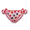 Girl Swim Briefs With Fruits Print -The Bikini Collective front slip fruits