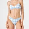 Gingham Bralette Bikini With Cheeky Swim Briefs 1 Gingham Bralette Bikini With Cheeky Swim Briefs -The Bikini Collective gingham bikini bralette light blue 1