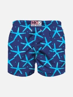 Starfish Print Boy Swim Shorts 5 Starfish Print Boy Swim Shorts -The Bikini Collective jean swimshort seastar 3 cb0c5aeb 56a4 42b6 8345 fa4b647cd3db