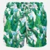 Tropical Leaf Print Mid-length Swim Shorts -The Bikini Collective leaf tropical green swimshort 976b4272 938c 43c5 abe1 cda2d2b77315