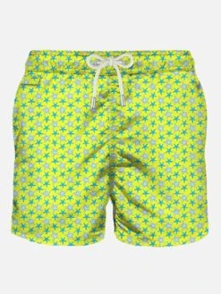 Light Fabric Man Swim Shorts Starfish Print