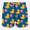 MC2 Saint Barth Man Light Fabric Swim Shorts With Ducky And Big Babol Print |BIG BABOL® SPECIAL EDITION