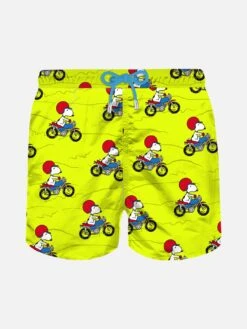 MC2 Saint Barth Man Light Fabric Swim Shorts With Snoopy Print | PEANUTS® SPECIAL EDITION