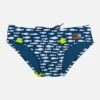 MC2 Saint Barth Man Swim Briefs Piranha Print -The Bikini Collective man swim briefs piranha blue 1