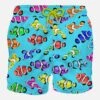 MC2 Saint Barth Man Classic Swim Shorts With Multicolor Clownfish Print -The Bikini Collective man swimshort fish lightblue 1