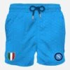 MC2 Saint Barth Man Classic Swim Shorts With SSC NAPOLI Patch | SSC NAPOLI SPECIAL EDITION -The Bikini Collective man swimshort napoli patch lightblue 1