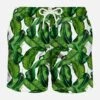 Banana Leaves Print Mid-length Swim Shorts 2 Banana Leaves Print Mid-length Swim Shorts -The Bikini Collective man swimshorts banana