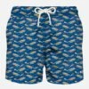 Light Fabric Swim Shorts With Boats Print -The Bikini Collective man swimshorts boats 1