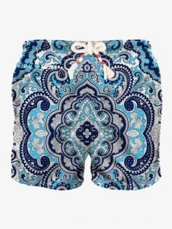 MC2 Saint Barth Man Swim Shorts With Paisley Print