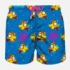 MC2 Saint Barth Man Light Fabric Swim Shorts With Crypto Ducky Print | CRYPTO PUPPETS® SPECIAL EDITION -The Bikini Collective man swimshorts crypto blue2