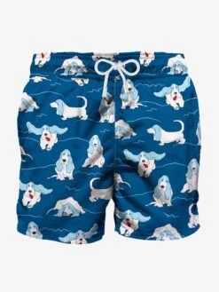 Basset Hound Man Swim Shorts