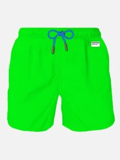 MC2 Saint Barth Man Fluo Green Swim Shorts | PANTONE™ SPECIAL EDITION
