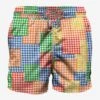 Multicolor Gingham Man Swim Shorts -The Bikini Collective man swimshorts gingham 1