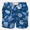 MC2 Saint Barth Man Swim Shorts With Blue Flower Print -The Bikini Collective man swimshorts indiatik pattern