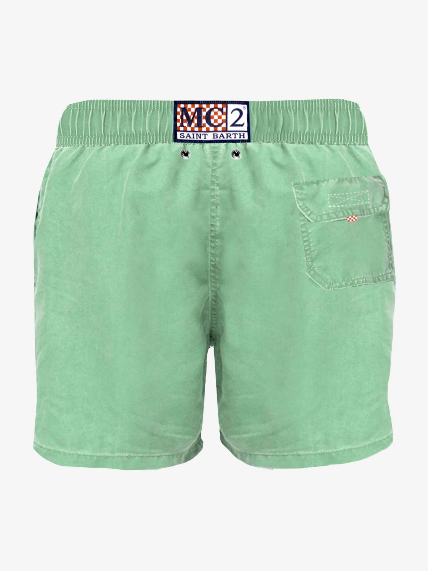 MC2 Saint Barth Acid Green Delavè Man Swim Shorts 4 MC2 Saint Barth Acid Green Delavè Man Swim Shorts - Image 2