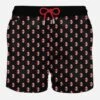 MC2 Saint Barth Man Light Fabric Swim Shorts With Milan Print | MILAN SPECIAL EDITION -The Bikini Collective man swimshorts milan football