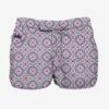 Short Lentgh Swim Shorts With Maiolica Print -The Bikini Collective man swimshorts printed pink 1