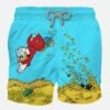 MC2 Saint Barth Man Swim Shorts With Uncle Scrooge Print | ©Disney Special Edition -The Bikini Collective man swimshorts scrooge disney2
