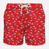 MC2 Saint Barth Man Light Fabric Swim Shorts With Diver Print -The Bikini Collective man swimshorts sea diving1