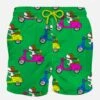 MC2 Saint Barth Man Classic Swim Shorts With Snoopy And Vespa Print | SNOOPY - PEANUTS™ SPECIAL EDITION And VESPA® SPECIAL EDITION