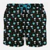MC2 Saint Barth Man Light Fabric Swim Shorts With Snoopy Print| Peanuts® Special Edition -The Bikini Collective man swimshorts snoopy disco1