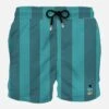 MC2 Saint Barth Man Classic Swim Shorts With Portofino Gin Patch | PORTOFINO DRY GIN SPECIAL EDITION -The Bikini Collective man swimshorts stripes portofino gin 1