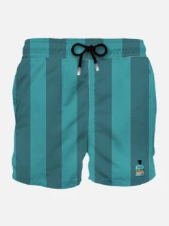 MC2 Saint Barth Man Classic Swim Shorts With Portofino Gin Patch | PORTOFINO DRY GIN SPECIAL EDITION