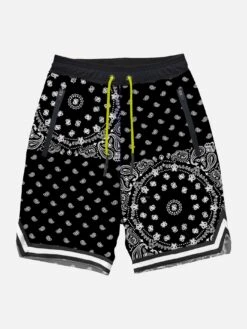 MC2 Saint Barth Black Bandanna Swim Shorts Surf Style