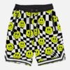 MC2 Saint Barth Checked Swim Shorts Surf Style With Smiles Print -The Bikini Collective man swimshorts surf smile 1