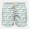 MC2 Saint Barth Man Light Fabric Swim Shorts With Surf Print