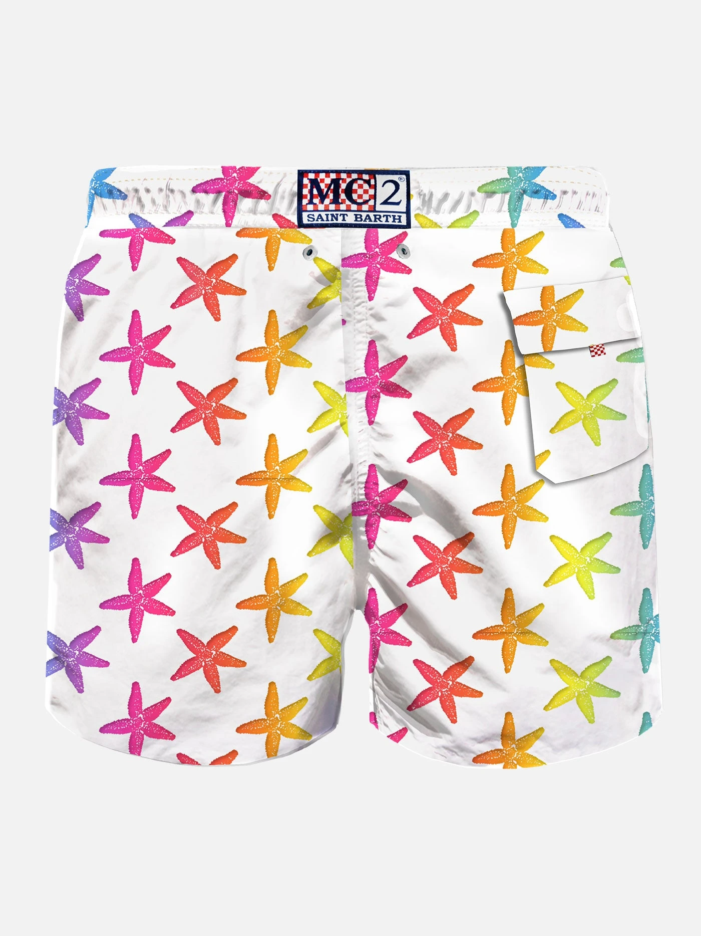 MC2 Saint Barth Man Smooth Swim Shorts With Seastar Print 4 MC2 Saint Barth Man Smooth Swim Shorts With Seastar Print - Image 2