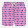 MC2 Saint Barth Man Light Fabric Swim Shorts With Vespa Print | Vespa® Special Edition -The Bikini Collective man swimshorts vespa1