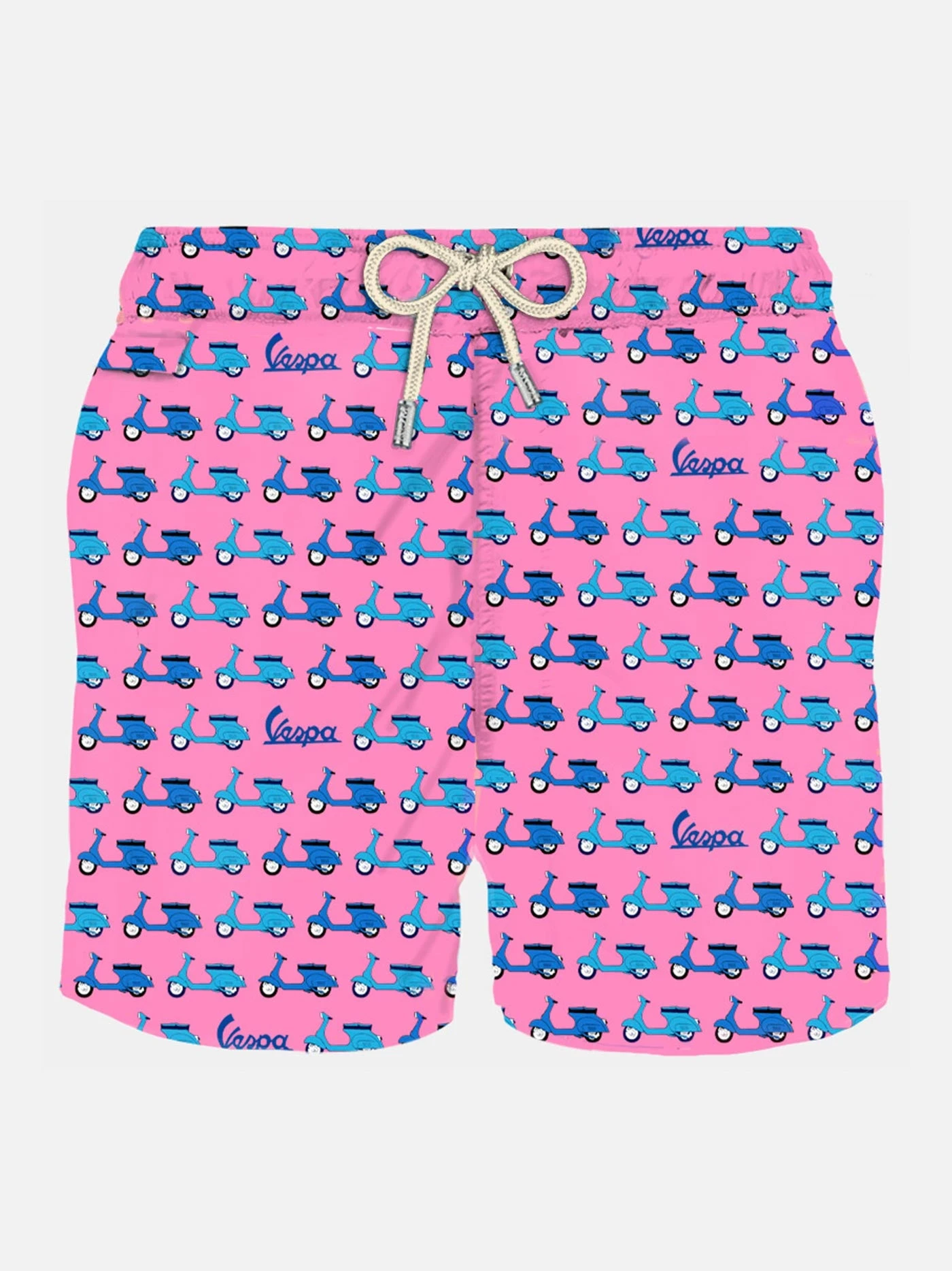 MC2 Saint Barth Man Light Fabric Swim Shorts With Vespa Print | Vespa® Special Edition 3 MC2 Saint Barth Man Light Fabric Swim Shorts With Vespa Print | Vespa® Special Edition