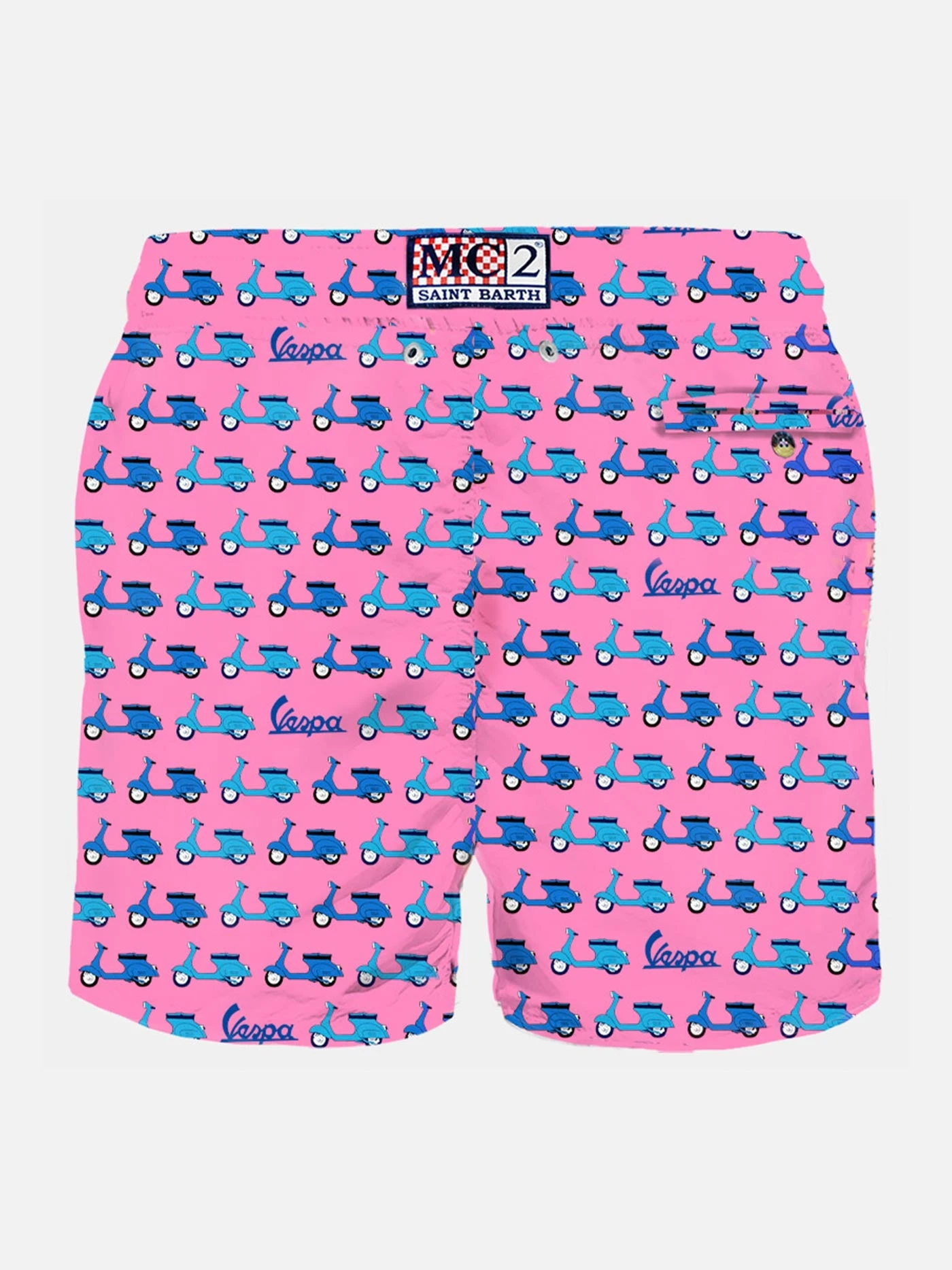 MC2 Saint Barth Man Light Fabric Swim Shorts With Vespa Print | Vespa® Special Edition 4 MC2 Saint Barth Man Light Fabric Swim Shorts With Vespa Print | Vespa® Special Edition - Image 2