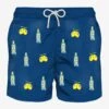 Man Light Fabric Swim Shorts With Gin Lemon Embroidery -The Bikini Collective man swimsuit gin lemon 1
