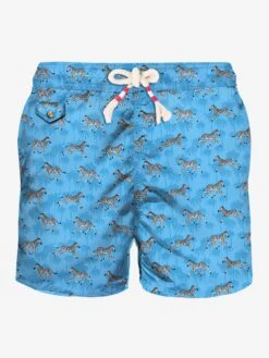 Light Fabric Man Swim Shorts Zebra Print