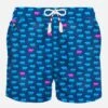 MC2 Saint Barth Man Light Fabric Swim Shorts With Pigs Print -The Bikini Collective man costume blue pig 1