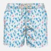 MC2 Saint Barth Man Light Fabric Swim Shorts With Jellyfish Print