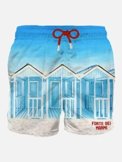 MC2 Saint Barth Man Swim Shorts With Forte Dei Marmi Embroidery