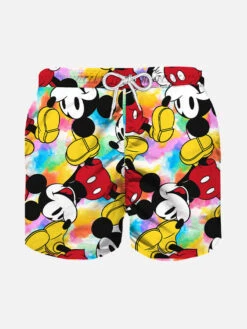 MC2 Saint Barth Boy Swim Short With Mickey Mouse Print | ©DISNEY SPECIAL EDITION