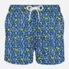 MC2 Saint Barth Man Light Fabric Swim Shorts With Fish & Crab Print -The Bikini Collective micro shark swimshort