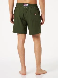 MC2 Saint Barth Man Military Green Comfort Swim Shorts -The Bikini Collective military green swimshorts comfort 2