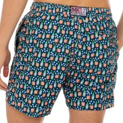 Light Fabric Man Swim Shorts Moscow Mule Print -The Bikini Collective moscow mule drink swimshort