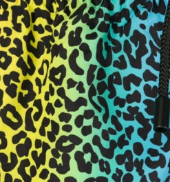 Animalier Rainbow Print Light Fabric Zipped Swim Shorts -The Bikini Collective multi 1