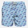 MC2 Saint Barth Man Light Fabric Swim Shorts With Shark Print 2 MC2 Saint Barth Man Light Fabric Swim Shorts With Shark Print -The Bikini Collective multishark swimshorts