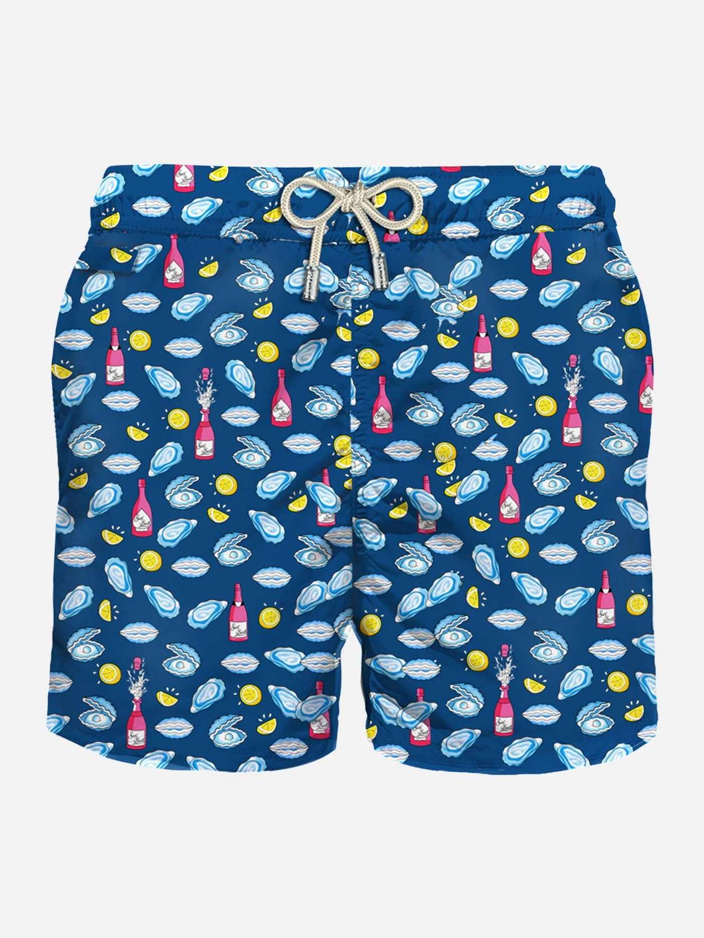 MC2 Saint Barth Man Light Fabric Swim Shorts With Oyster And Bollicine Print 3 MC2 Saint Barth Man Light Fabric Swim Shorts With Oyster And Bollicine Print